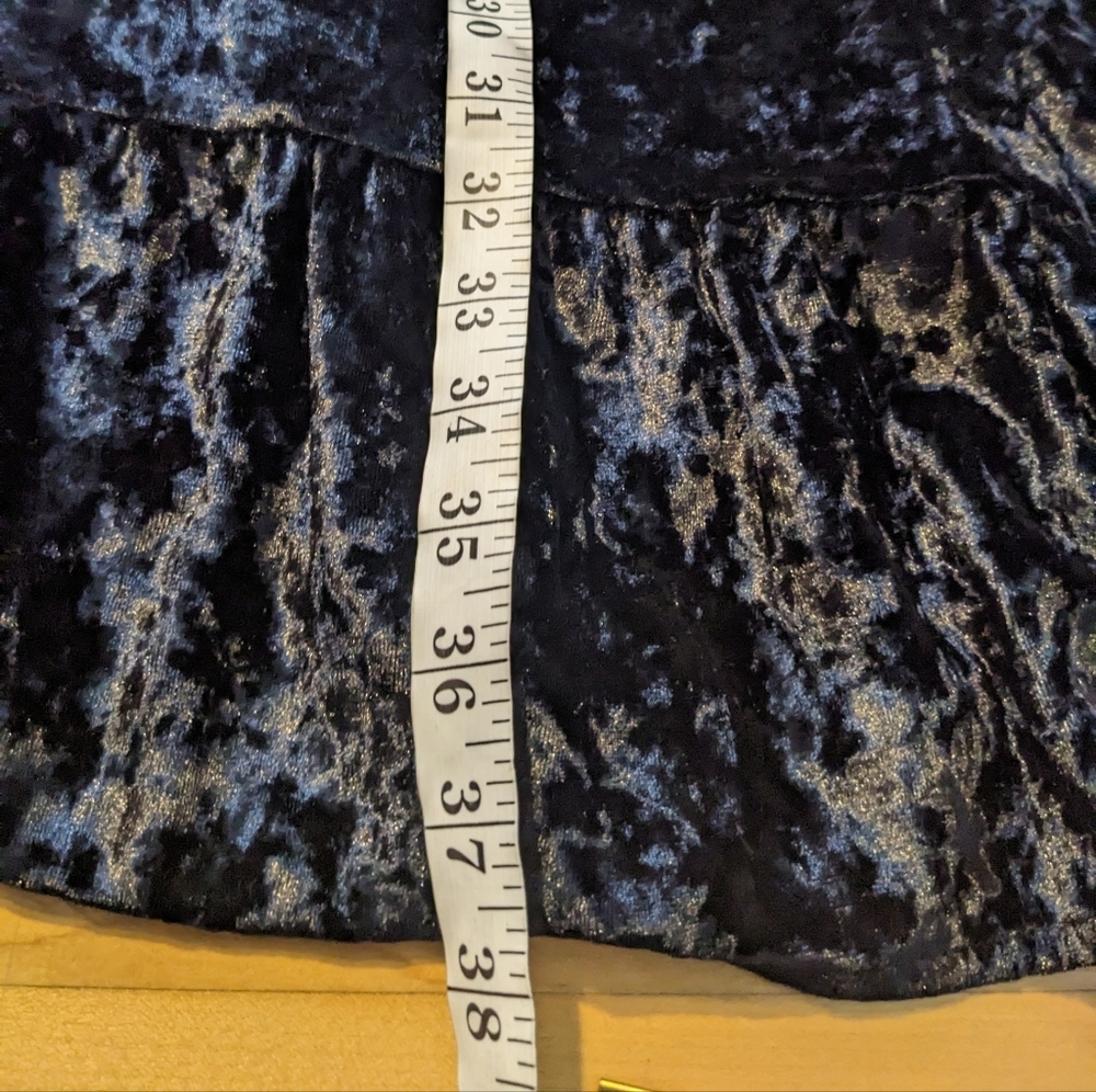 Crushed velour dress Black large - Picture 4 of 10